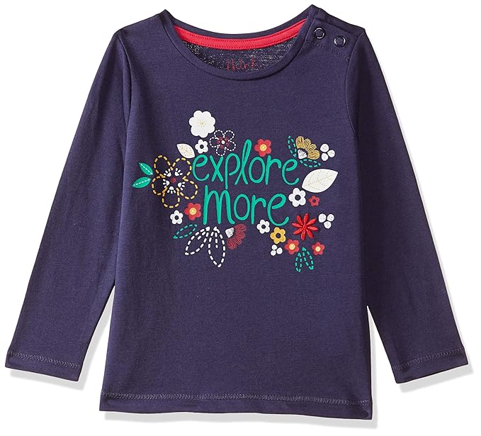 Baby Girls Animal Print Regular Fit T-Shirt