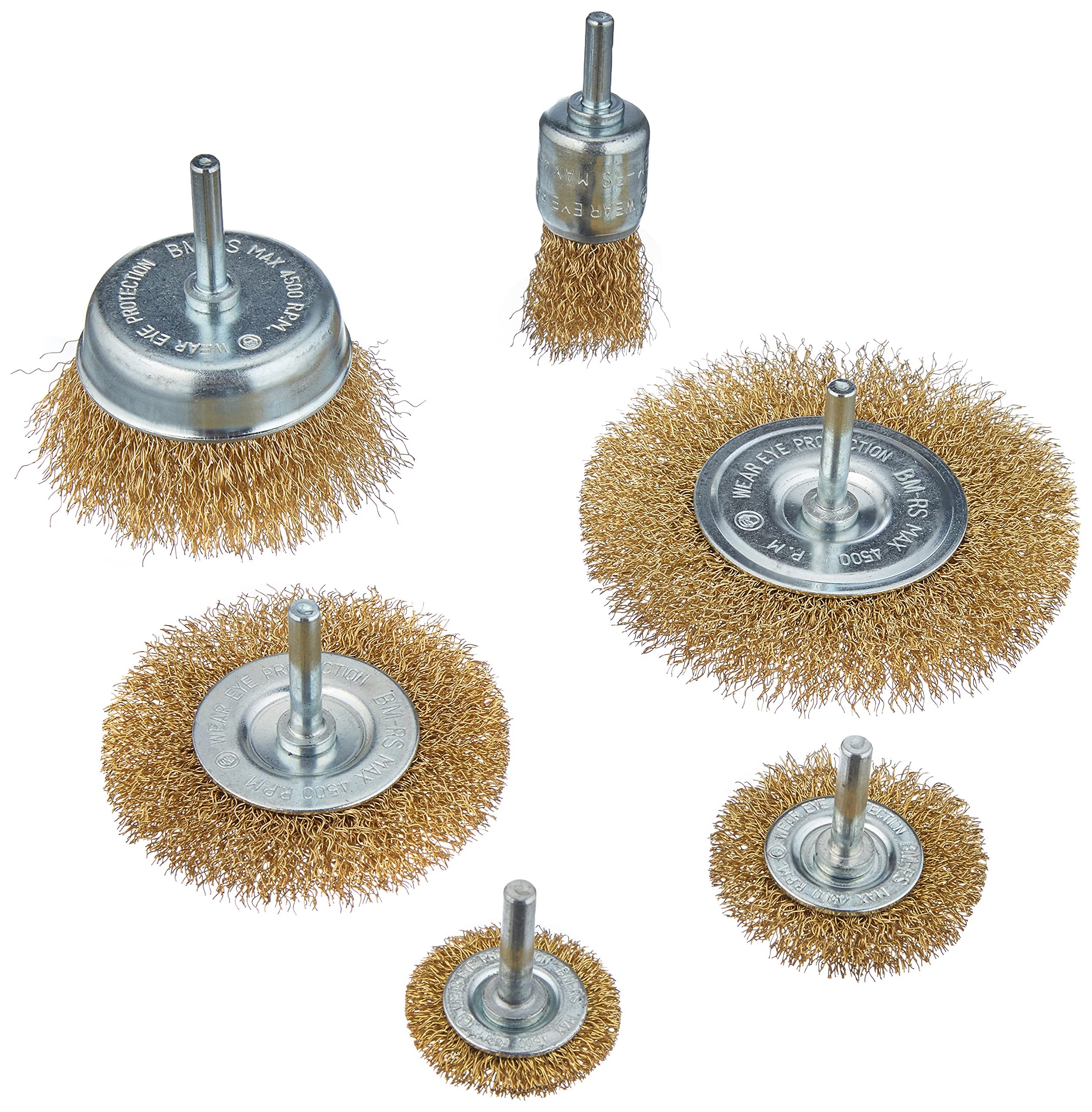 Mannesmann M43806 6-Piece Wire Brush Set