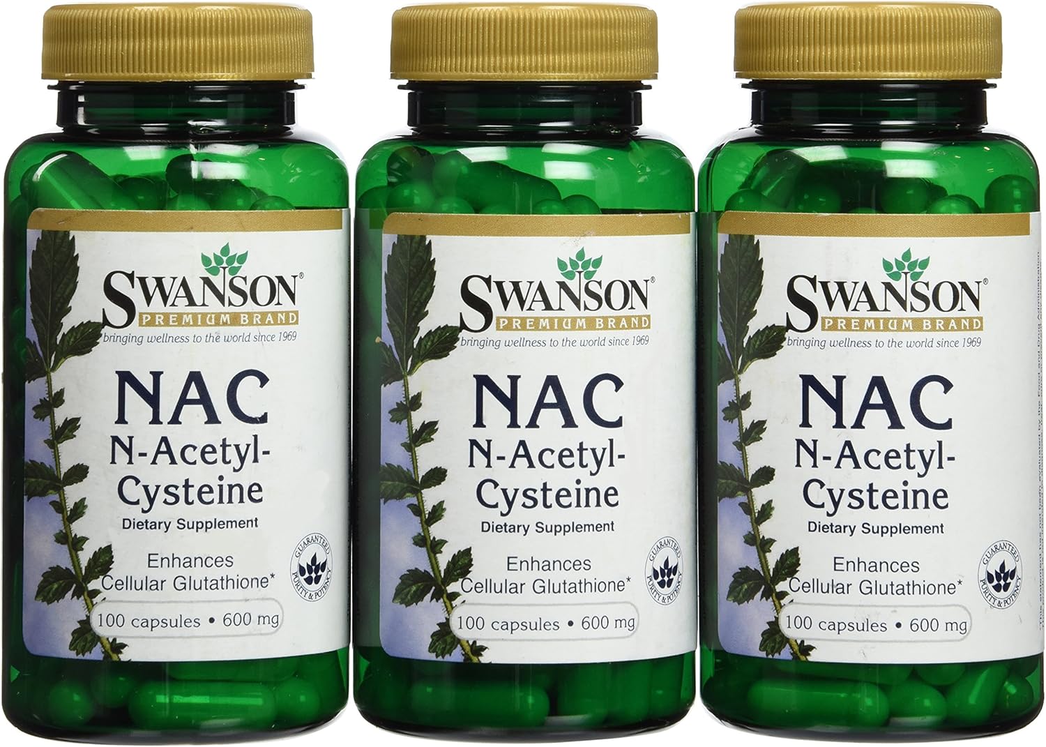 Amazon Com Swanson N Acetyl Cysteine 600 Mg 100 Caps 3 Pack