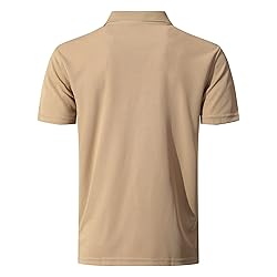 KAOKLRNI Men's Quick-Dry Active Polo Shirts Short