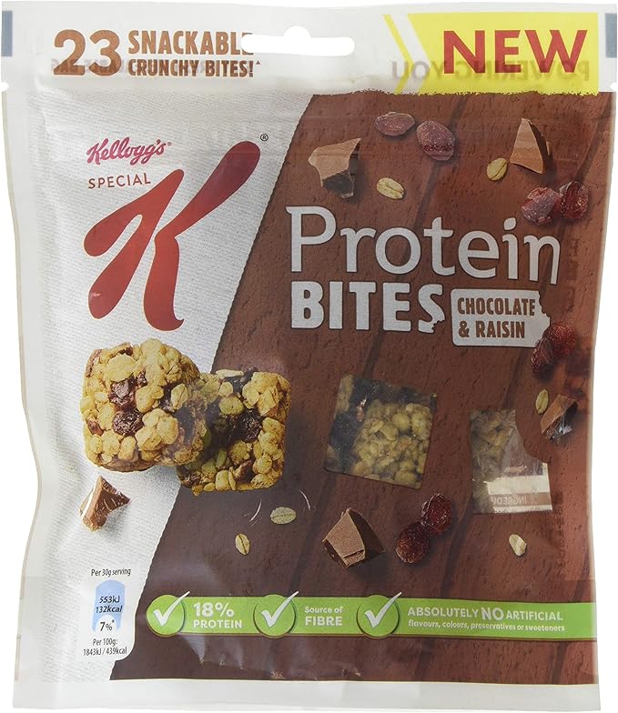 Kellogg's Special K Protein Bites, Chocolate and Raisin Amazon.co.uk