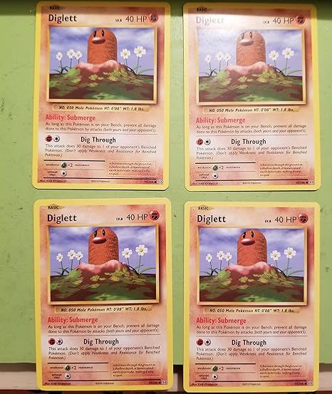 Amazoncom Pokemon Card Lot04 Cardsdiglett Pokemon X Y