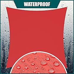 Royal Shade 7' x 9' Red Rectangle Waterproof Sun