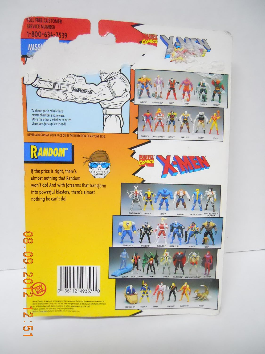 Aktivworx Co Nz Trading Card Limited Edition Random Action Figure X Men Mutant Super Heroes Collectible By Toy Biz English Manual 1994 Spring Action Missile Arms 3 Missiles Spielzeug Figuren