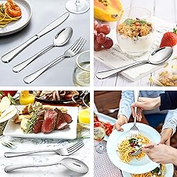 LIANYU Silverware Set, 23-Piece Flatware Set with