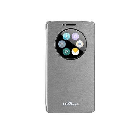 LG CFV-120.AGEUSV Quick Circle Book Schutzhülle für LG G4 Stylus Silber