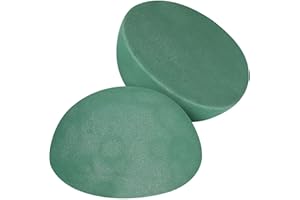 Totority Floral Foam Half Sphere Balls 15Cm Green Plant Foam for Artificial Flower Arrangements and Event