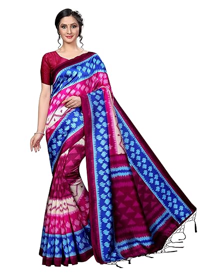 Winza Designer Womens Art Silk Saree With Blouse (AUDI)