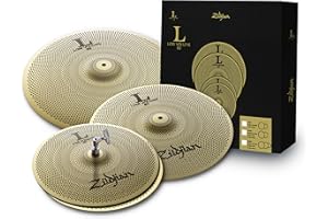 Avedis Zildjian Company L80 Low Volume LV468 Box Set - 14 Inches Hi-Hats, 16 Inches Crash, 18 Inches Crash Ride