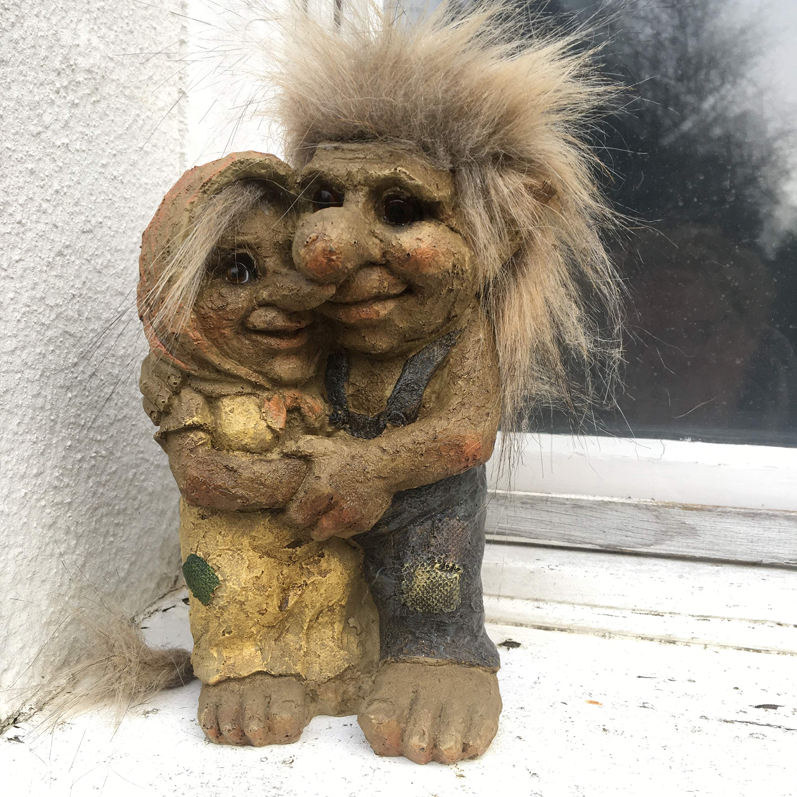 Loved Up Couple Talula And Tarquin Troll Gnome Garden Gift Ornament