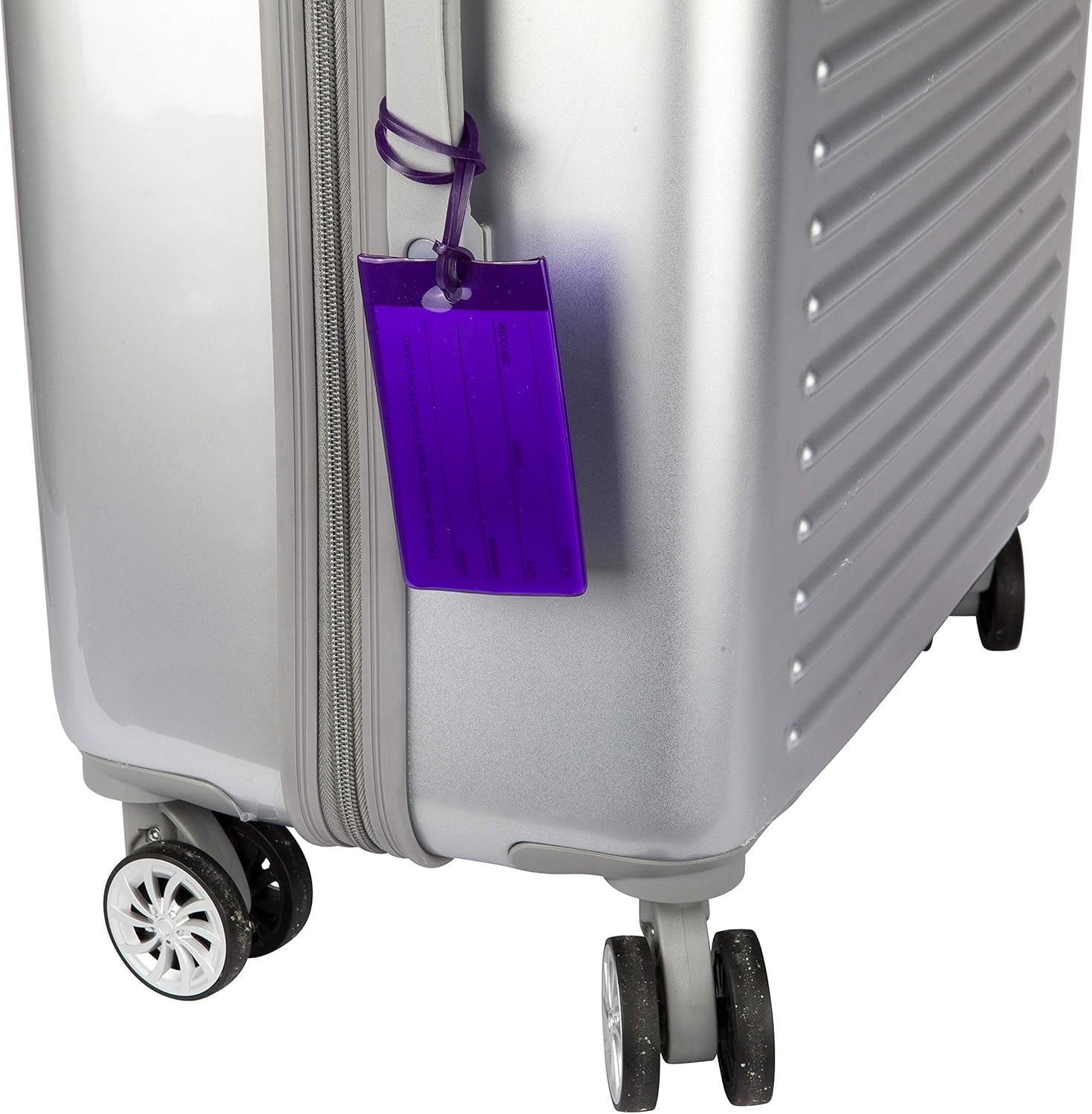  | 7 Pack TravelMore Luggage Tags For Suitcases, Flexible Silicone Travel ID Identification Labels Set For Bags & Baggage - Multi Color Pack | Luggage Tags