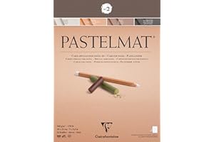 Clairefontaine EXA-96005 96005C Pastelmat, glued, 18x24cm, 18 x 24 cm, Assorted Colours