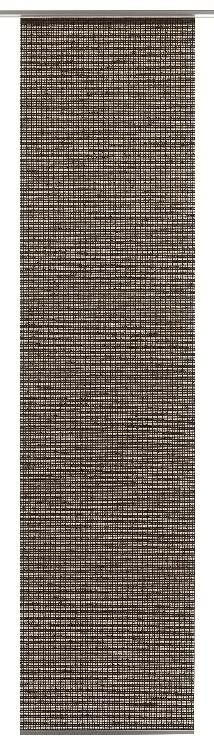 Gardinia Panel Curtain (1 piece), Sliding, Opaque, Panel Curtain Natural Look, Decor Teak, 60 x 245 cm (WxH), 10010988