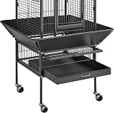 Yaheetech Parrot Cage 156cm Large Bird Cage with Open Top Stand Rolling Wheels view 9