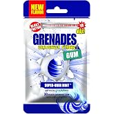 Grenades Gum - 30ct Bag - STRONG MINT GUM (Super-Uber Mint) - Ultimate Fresh Breath &amp; Serious Nose Blasting Power - Sugar-Free Chewing Gum