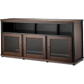 Salamander Designs Synergy 339 Triple Wide A/V Cabinet (Walnut &amp; Black)