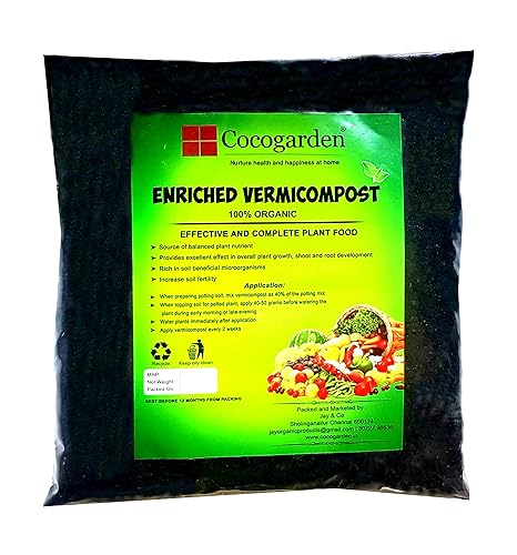 Cocogarden Organic Vermicompost Fertilizer Manure for plants 10 KG