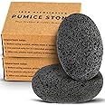 Maryton Natural Pumice Stone for Feet - Lava Foot Exfoliator Scrubber Pedicure Tools, Dead Skin Corn Callus Remover for Feet and Hands, 2 Count