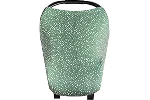 Copper Pearl Multi-Use Cover: Car Seat Covers, Nursing Cover, and Stroller Cover for Sun - Stretchy Fabric, All-Season Use, Stylish Designs, Easy Access for Moms - Juniper