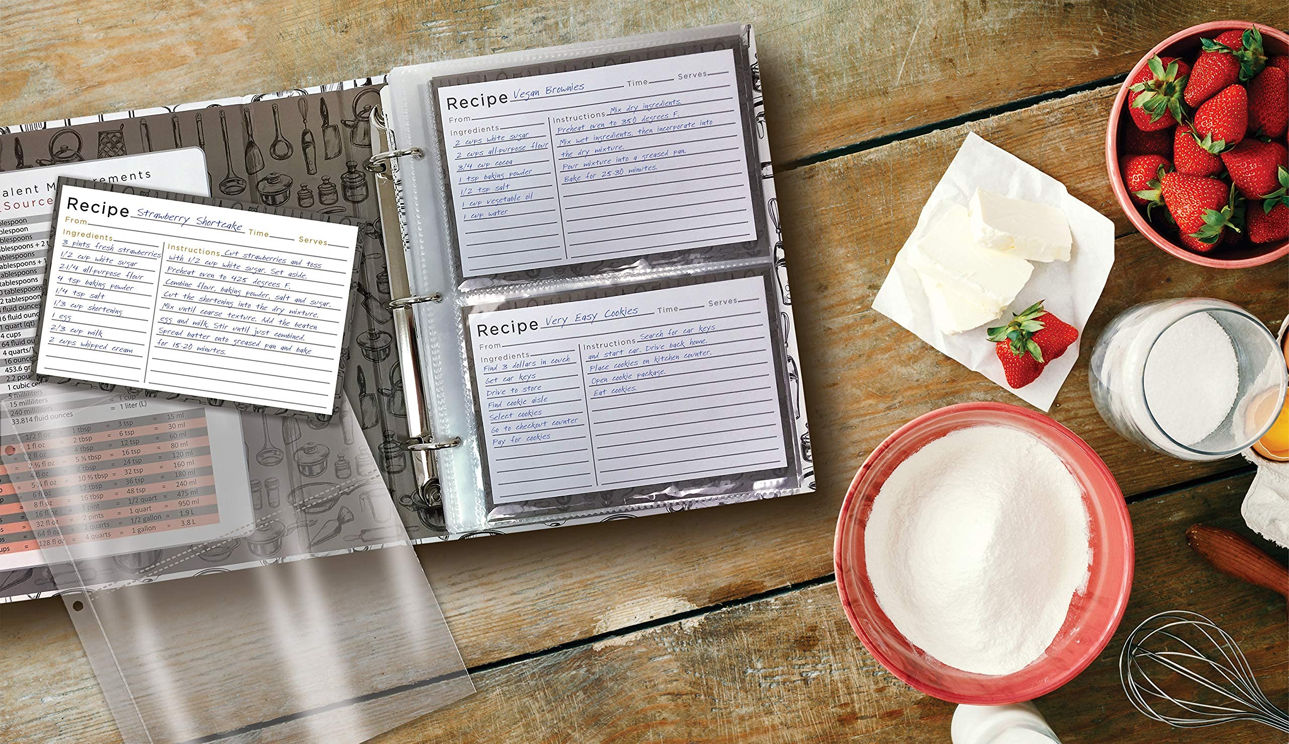 Better Kitchen Products Recipe Binder, 8.5