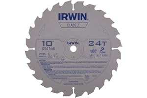 IRWIN 10-Inch Miter Saw Blade, Classic Series, Carbide Table (15070)