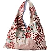 NOREN Japanese Furoshiki tote bag (Retro Flower) Kimono Bag/Made in Japan 100% Cotton Fabric Reusable Folding Bag