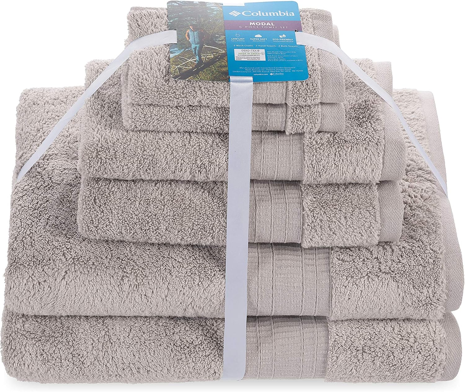 Columbia Modal 6Piece Towel Set Premium EcoFriendly