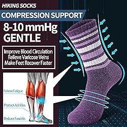 Anlisim Merino Wool Socks for Women Hiking Thermal