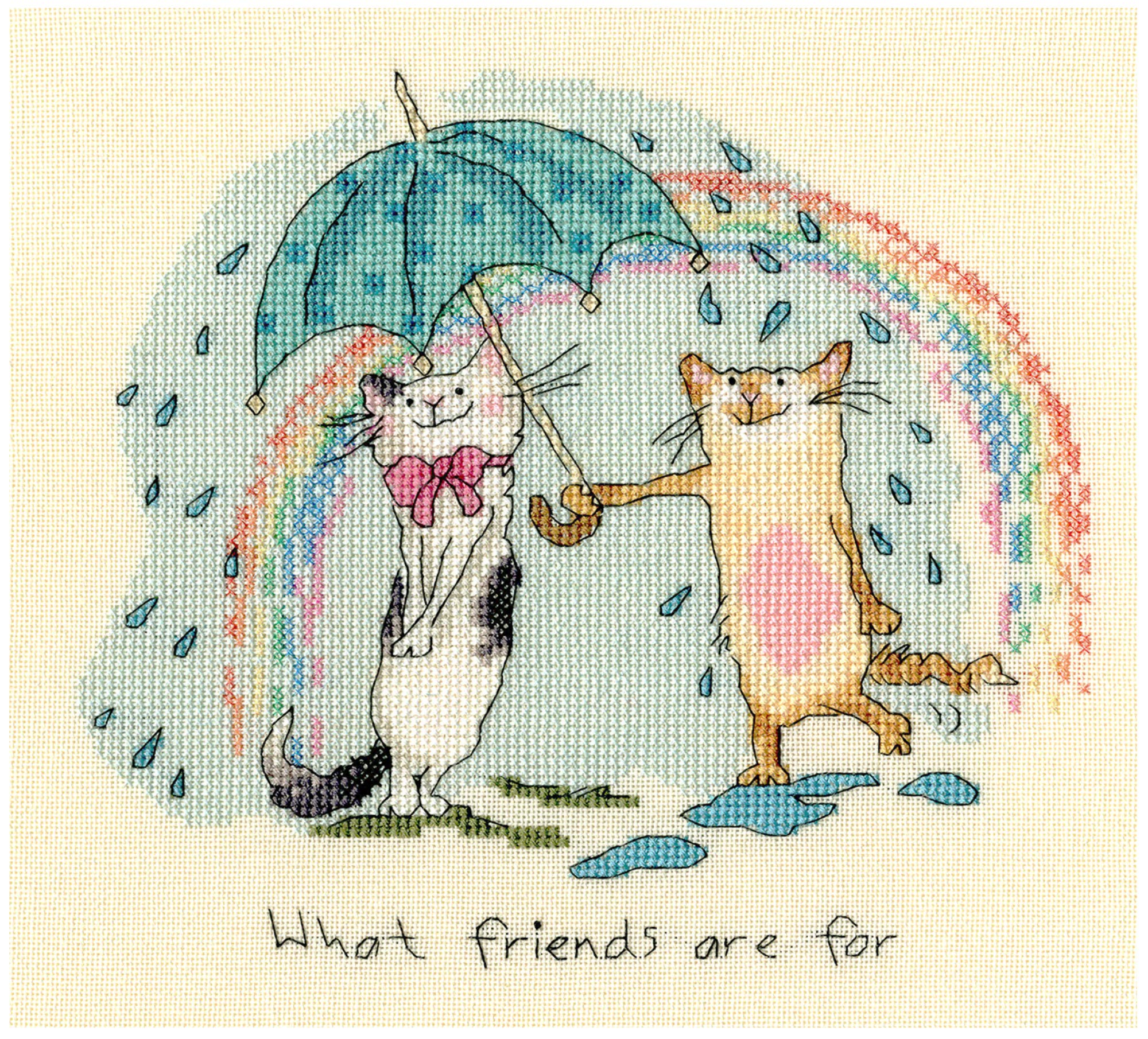 What Friends are for Bothy Threads Counted Cross Stitch Kit