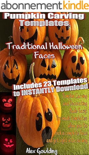 Download Pumpkin Carving Templates: Traditional Halloween Faces (English Edition) PDF