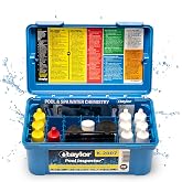 Taylor Technologies K-2007 DPD, 5-in-1 Pool Inspector High Range Test Kit | Tests Free &amp; Total Chlorine, Bromine, pH &amp; Cyanuric Acid, Includes Extra CYA Reagents