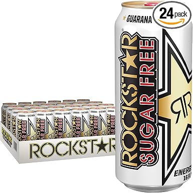 Amazon Com Rockstar Energy Drink Sugar Free Energy Drink 16 Fluid Ounce Pack Of 24 Sports Nutritional Supplements Grocery Gourmet Food