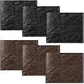 VZZNN 6 Pieces Wallet for Men,Leather Men's Wallets Bulk for DIY Engraving,With Money Clip,Card Holder(3 Black & 3 Light Brown)
