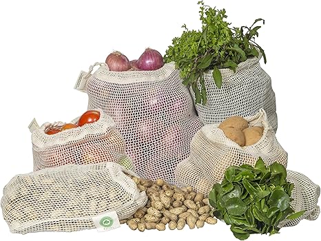 natural home reusable veggie bags