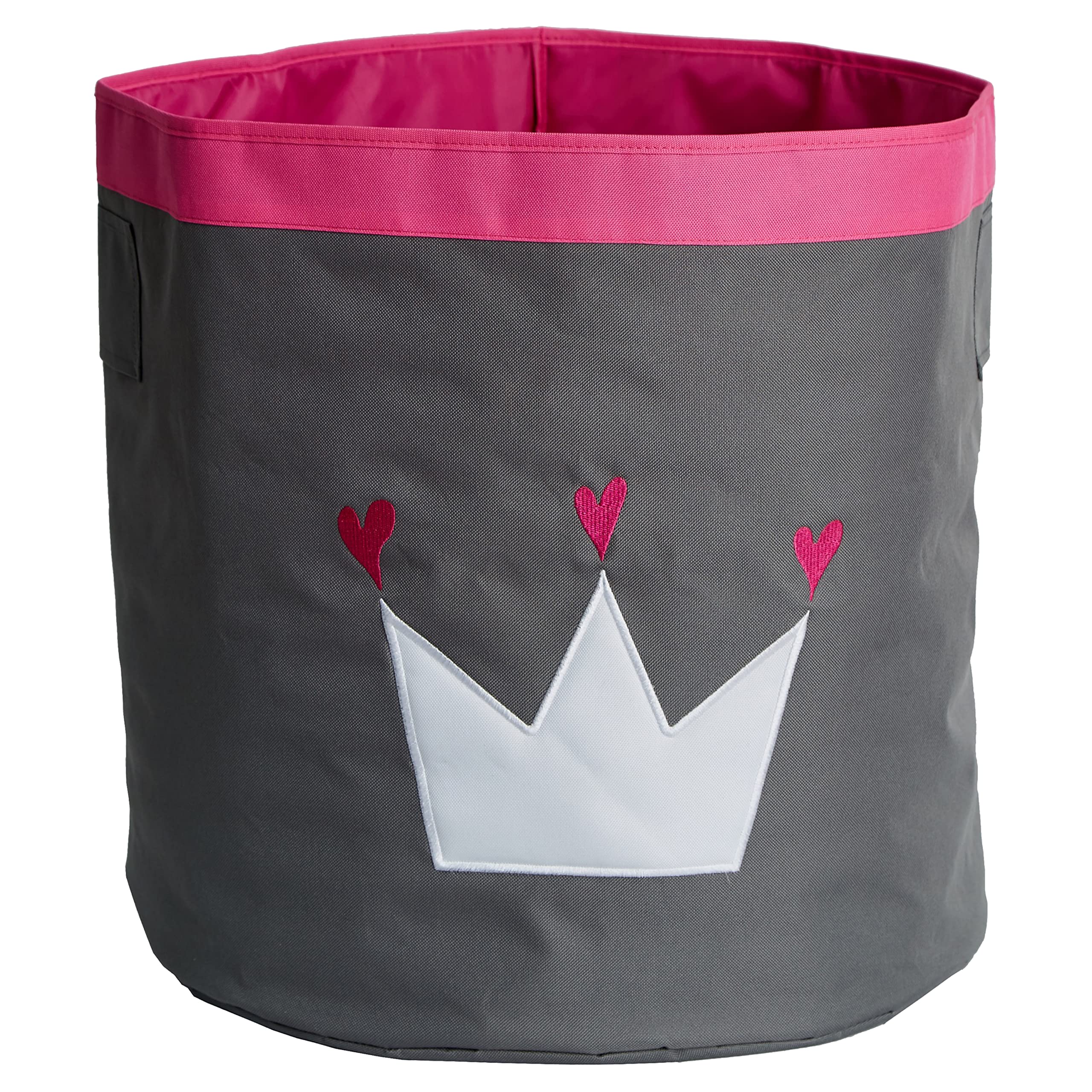 Store. It 671794 Large Storage Basket with Attached Crown, Polyester, grey/white, 44 x 44 x 44 cm) Movie Poster