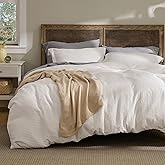 Bedsure Luxury Waffle Duvet Cover Queen Size - Textured Duvet Cover Set, Soft, Breathable Bedding Set (90"x90") with 2 Pillow Shams for All Season, Irovy White, Comforter Not Included