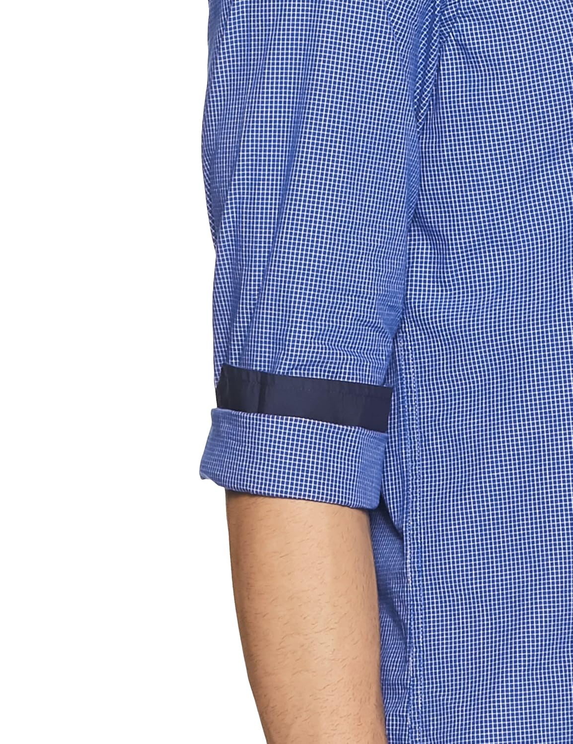 arrow sports men's checkered slim fit cotton casual shirt