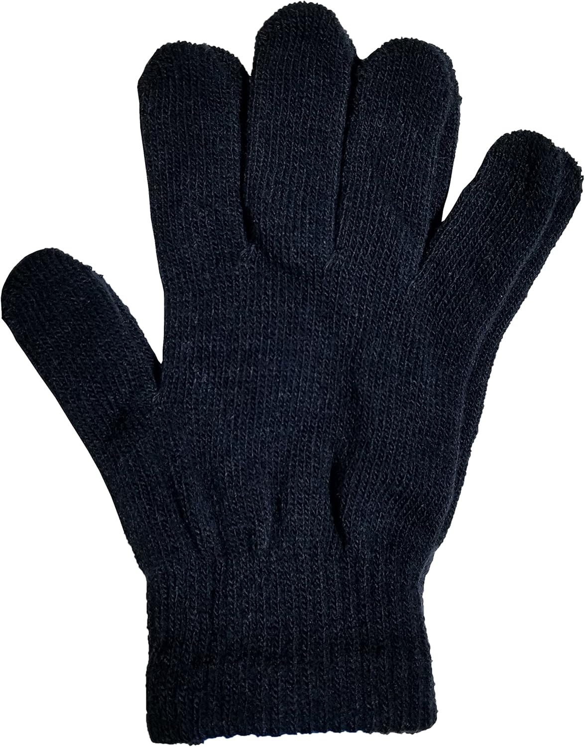Winter Magic Gloves, 12 Pairs Unisex, Stretchy Warm Knit Bulk Pack One Size Mens Womens, Wholesale (12 Pairs Assorted Solids) at  Men’s Clothing store