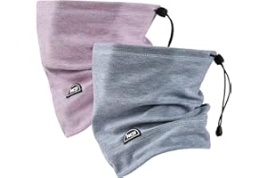 MCTi Neck Gaiter Warmer Winter Fleece Scarves Beanie Hat for Skiing Cycling Elastic Closure