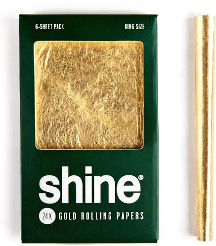 golden wrap tobacco wraps Amazon.com: Shine Papers 24k Gold Wraps 2 PER Pack Cigar Made with Pure  Edible Gold : Health & Household