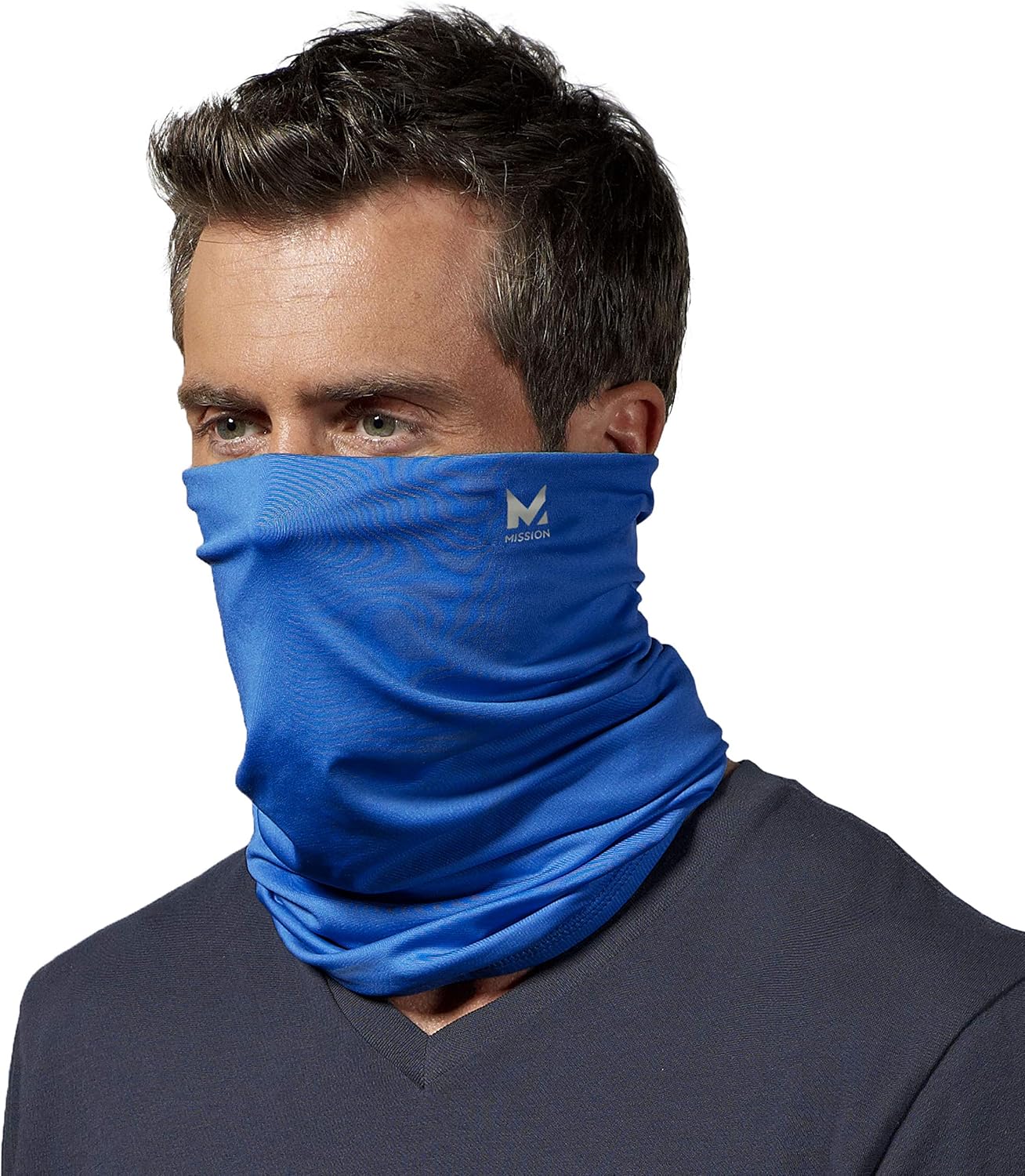 Mission Cooling Neck Gaiter Customize Your Coverage, Face Mask, Cools when Wet- Black: Clothing
