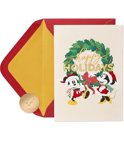 Amazon.com: Hallmark Disney Mickey Mouse Christmas Cards (16