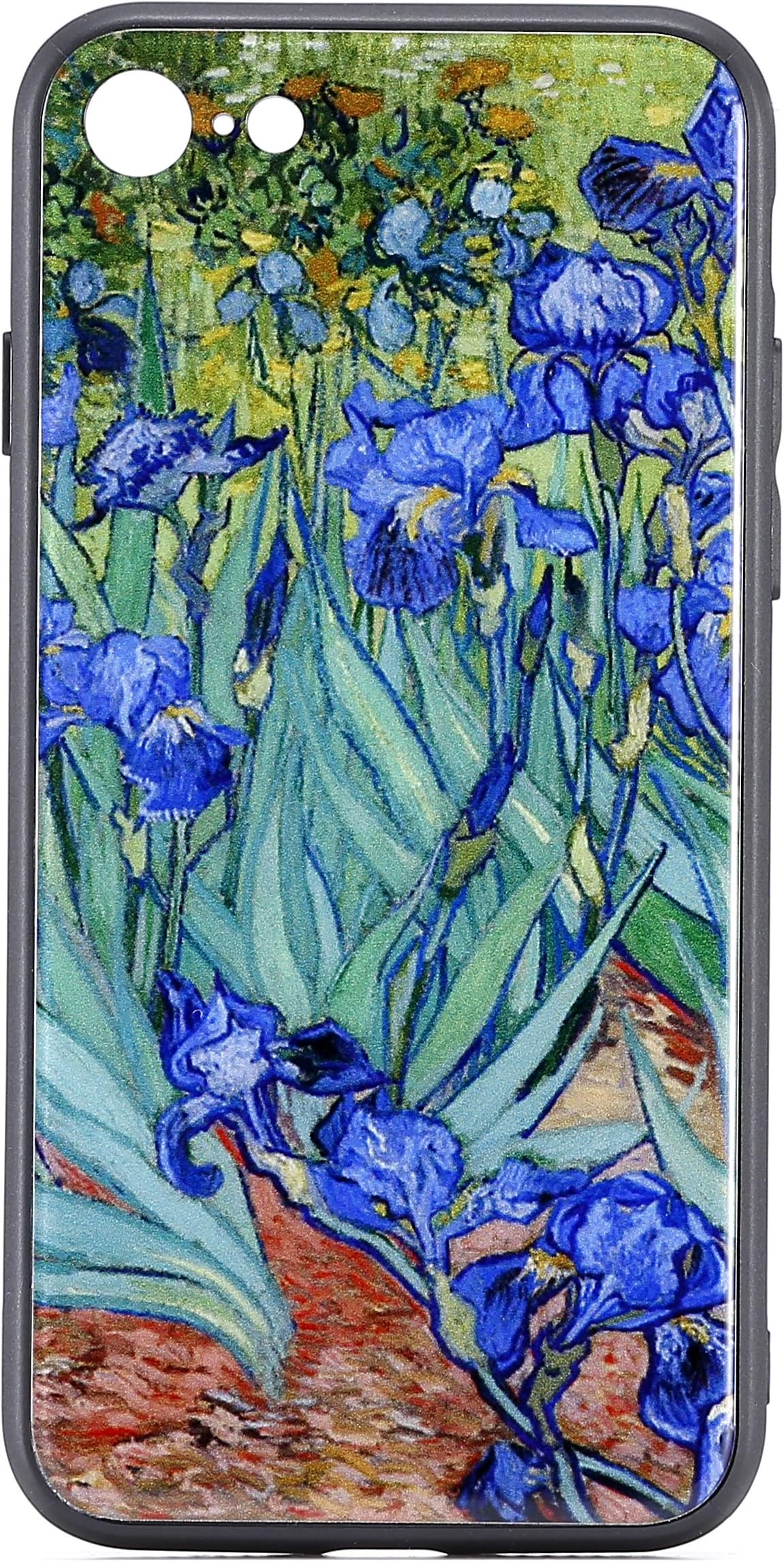 Moode iPhone 7 iPhone 8 case with painted glass back Van Gogh-Irises