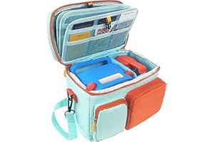 amiumuca Yoto Player Case Large Capacity - Waterproof Travel bag Holds 40+ Yoto Cards, Compatible with Yoto Player 3rd Gen& Headphone Accessories (Case Only) (green)