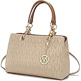 MKF Collection Crossbody Satchel Tote Handbag for Women, Shoulder Bag Strap – PU Leather Pocketbook – Top Handle Woman Purse