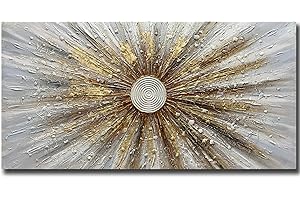 Yotree Paintings - 30x60 Inch 3D Oil Paintings on Canvas Heavy Texture Acrylic Painting AbstractWall Art Wall Decoration Wood Inside Framed Hanging Ready to Hang