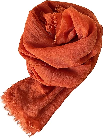 Amazon Jmars 大判 ストール レディース 柔らかい 綿 薄手 Uv対策 シンプルな無地 冷え 日焼け対策 春 夏 秋 冬 オレンジ ストール 通販