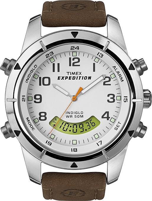 Timex Expedition Fullsize Quartz Watch with White Dial Analogue