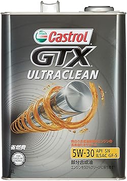 【クリックで詳細表示】カストロール エンジンオイル GTX ULTRACLEAN (旧DC-TURBO) 5W-30 4L 4輪ガソリン車専用部分合成油 SN/GF-5 Castrol
