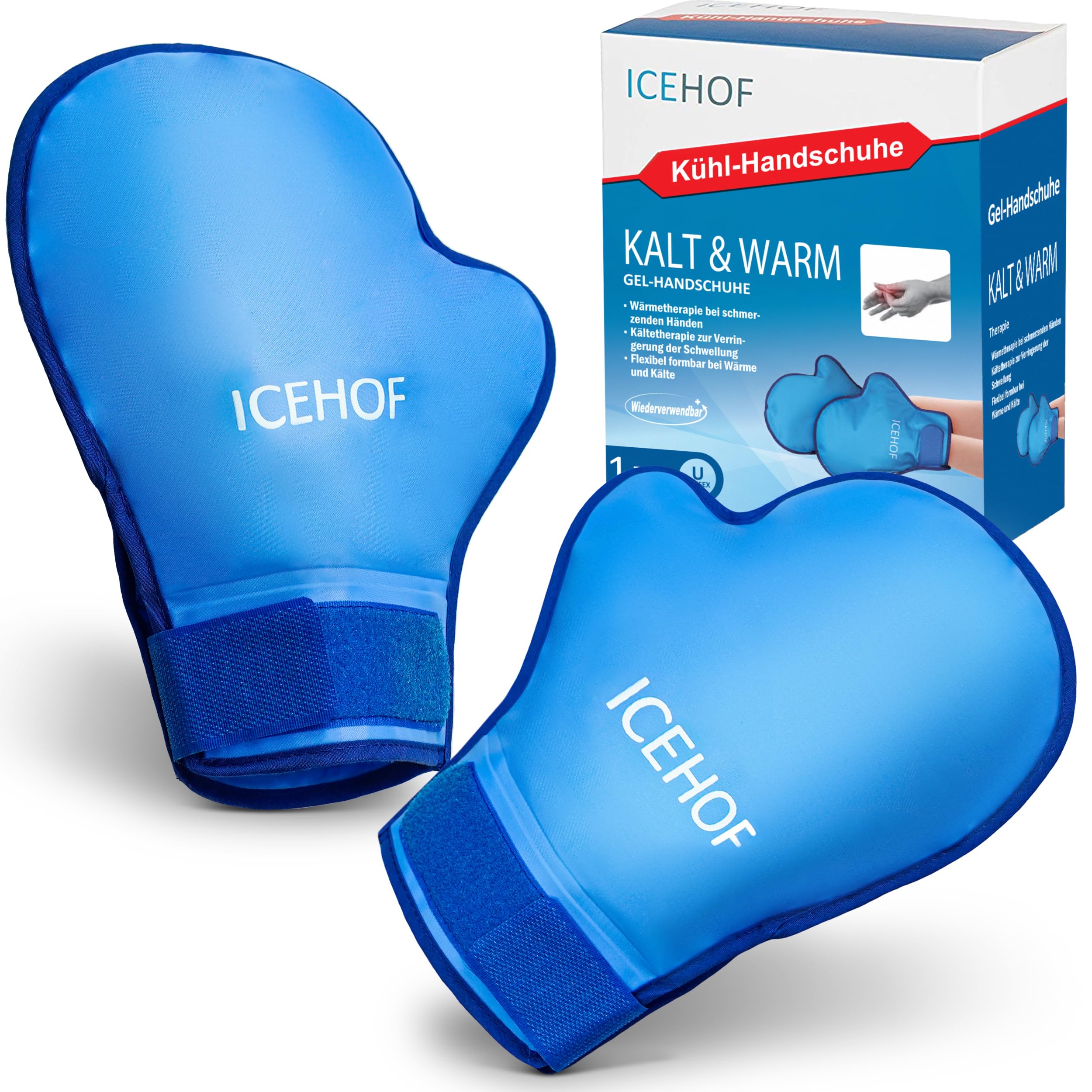 Mua ICEHOF Kühlhandschuhe [2x] Sanfter Stoff - Kühlende Handschuhe für Hände/Finger - Gel-Handschuhe Kältehandschuhe (blau) trên Amazon Đức chính hãng 2026